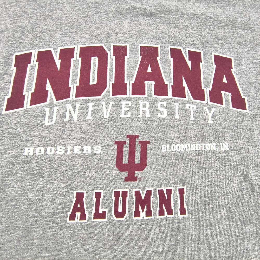 Indiana University Alumni Crew Neck College Shirt Mens Size Medium M Gray - Picture 3 of 8